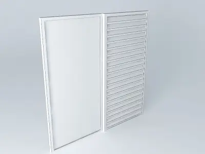 window wall with light Free 3D model