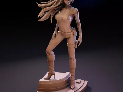 Niko The Adventures of the Galaxy Rangers Statue 1to10 Scale 3D print model