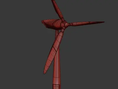Wind Turbine 3D model