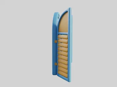 Cartoon Window 21a 3D model