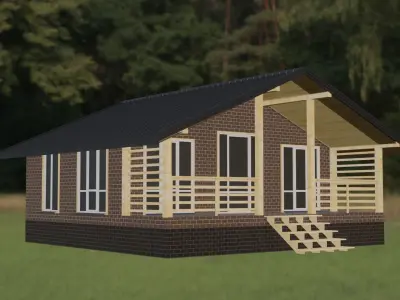 BRICK HOUSE 3D model buy
