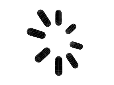 Burst Element Symbol v1 004 Low-poly 3D model