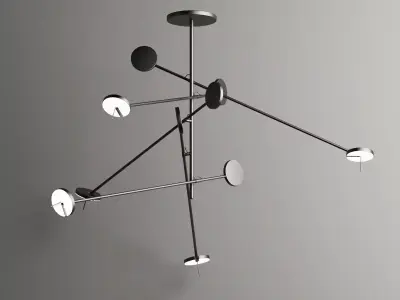 Ceiling light 3D model 48