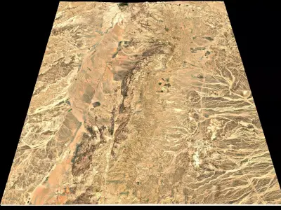 NEOM city topography Saudi Arabia - tile n30 e35 3D model