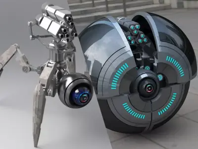 Spider Robot v2 3D model