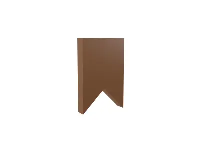 Bookmark Symbol v1 005 Low-poly 3D model