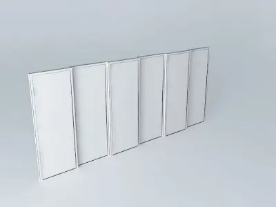Window four glass doors Free 3D model purchase