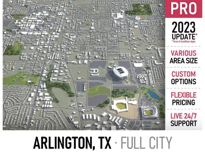 Arlington Low-poly 3D model buy