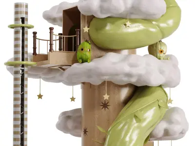Children Play Area 7 Low-poly 3D model