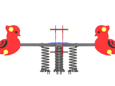 Playground- Seesaw Rider 3D model