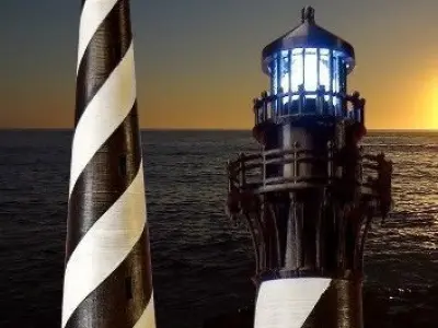 Cape Hatteras Lighthouse Free 3D print model