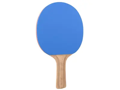 Ping Pong Paddle v1 002 Low-poly 3D model