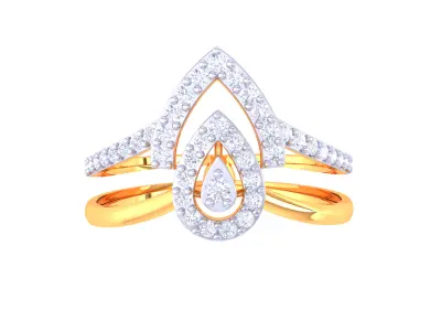 Women Ring  Render 3dm STL OBJ FBX Details 3D print model 409