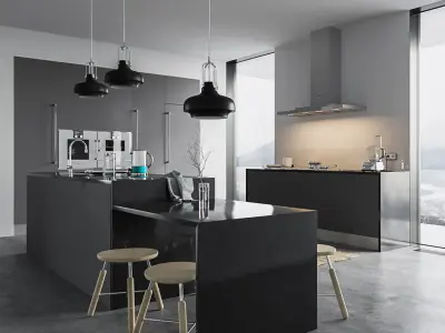 Kitchen Equipment Interior Scene 3D model