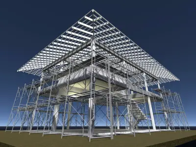 House under construction 25-61 3D model