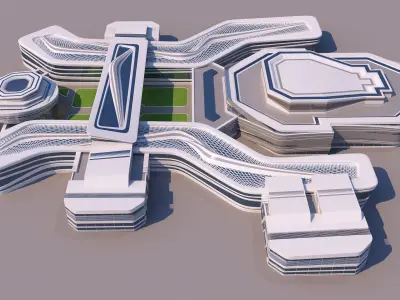 0117 - Modern Building 3D model