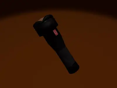 Simple Flashlight Low-poly 3D model