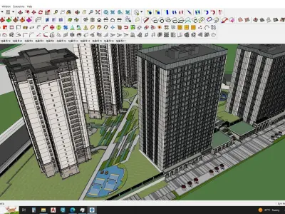 Residential construction 3d sketchup model 3D model