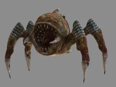 Trap Creature Low-poly 3D model