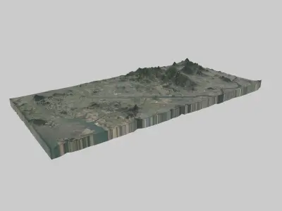 Goyang City Low-poly 3D model