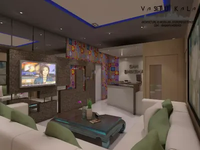 Coaching Reception And Waiting Hall 3D model