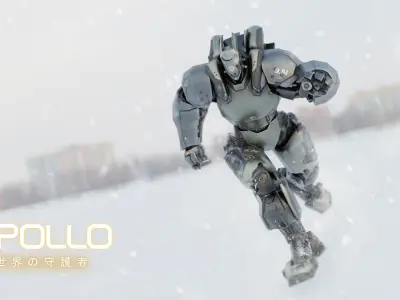 Low Poly  Robot - Apollo Low-poly 3D model