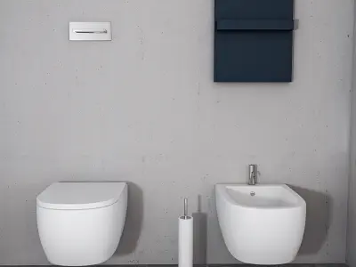 Bathroom furniture set Panta Rel 3 3D model