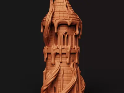 ldritch Horror Tower Tabletop RPG Scenery Free 3D print model