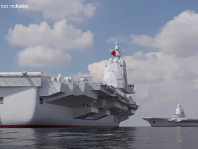  Chinese Type 003 Aircraft Carrier and Harbin Z 9 