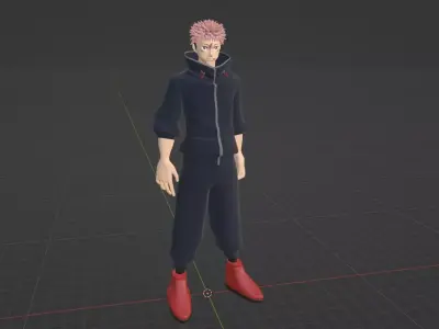 Yuji Itadori - Jujutsu Kaisen SS3 3D model