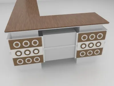 Office Table 3D model
