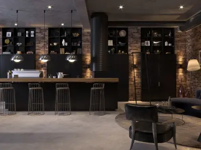 Interior Scene 01 - Cafe Bar - 3D Interior 3D model