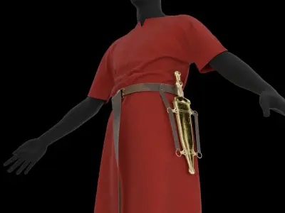 Roman cloth 3D model