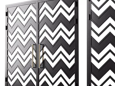 Gate black loft 06 3D model