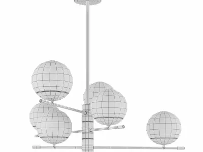 Pendant lamp Maytoni MOD048PL-06G 3D model