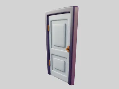 Cartoon Door 6b 3D model