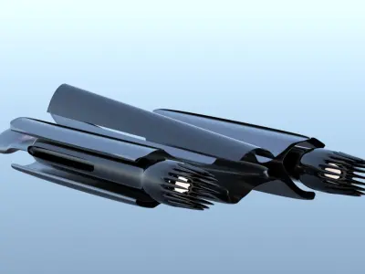 Spaceship Sci-fi 3D  3D model
