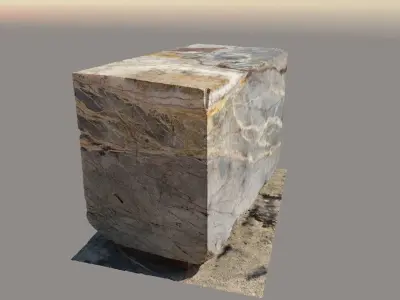 Marble Block - PhotoRealistic Scanned Model PART2 3D model