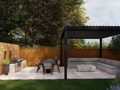 Garden Landscape 3D Model - SketchUp and Lumion 3D model