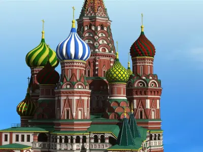 Red Square Moscow Russia 3D model