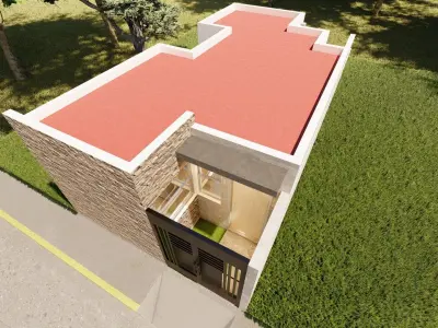 HOUSE 900 cm 475 cm 3D model