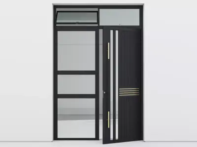Aluminium door 288 3D model