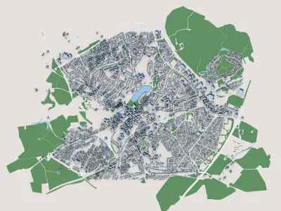 Lichfield City England 3D model