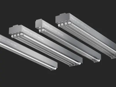 Disinfection Fluorescent  Germicidal UV Lamps  3D model