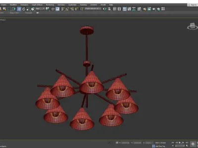 CHISA chandelier Low-poly 3D model