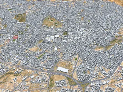 Sulaymaniyah City Iraq Low-poly 3D model