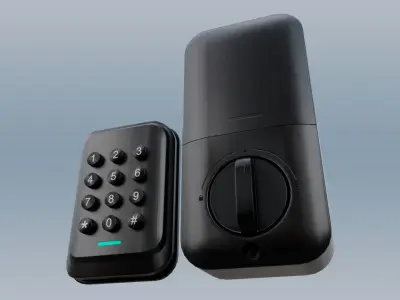 HG Smart Digital Door Lock Low-poly 3D model