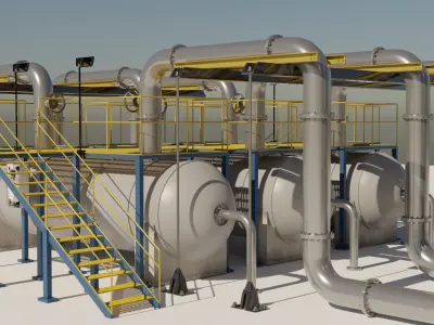 Refinery 3 3D model