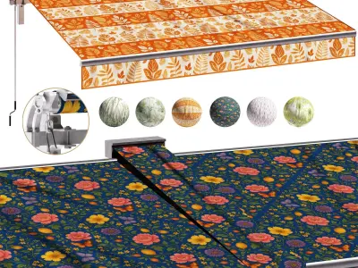awning collection 3D model