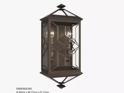 Fine Art Lamps Oxfordshire 880781ST 3D model